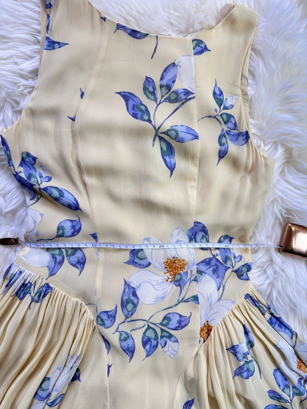 🌼 Reformation “Anelis” Floral Dress – NWT – Yellow / Blue Print - Picture 8 of 13